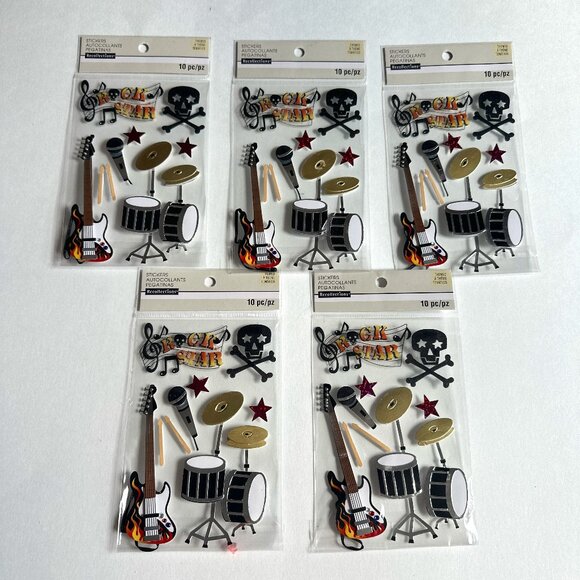 Scrapbooking Stickers Musical 3D Recollections Journaling Arts and Craft… - Picture 1 of 4